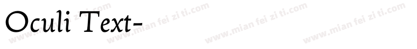 Oculi Text字体转换